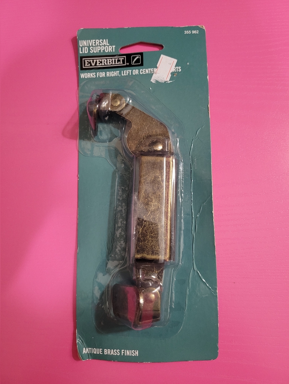 Everbilt Antique Brass Finish Universal Lid Support No. 355 962 (0624)